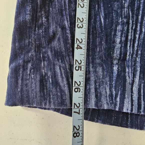 Topshop 2 PC Set Textured Velvet Blazer Jacket & Trouser Pant Blue Size 2 - Picture 14 of 16